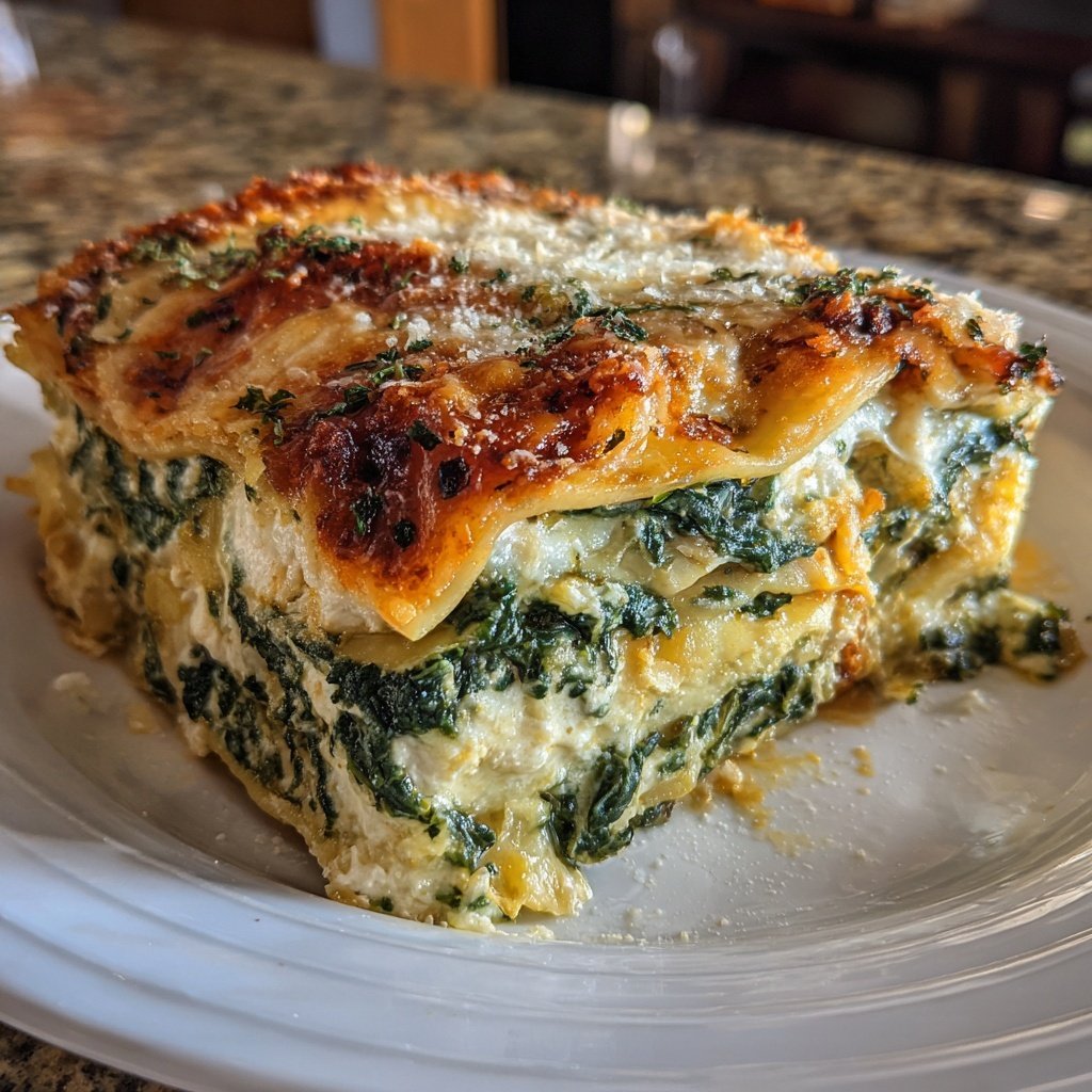 Lasagne mit Spinat und Ricotta