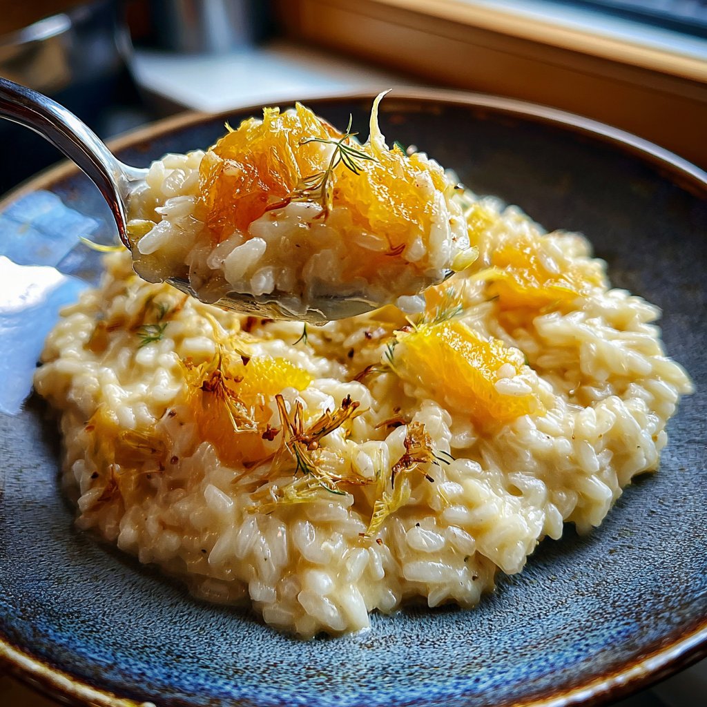 Risotto mit Fenchel und Orange