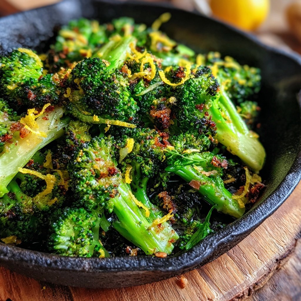Brokkoli Mandel Pfanne Mit Zitronenzeste