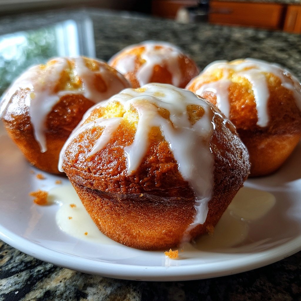Muffins mit Vanillecreme