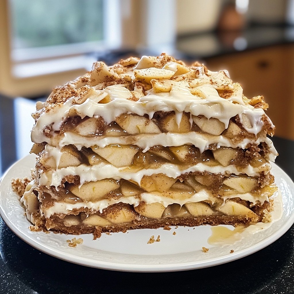 Bratapfel-Marzipan-Torte