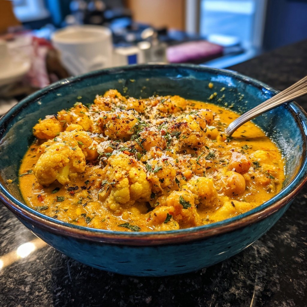 Blumenkohl Kichererbsen Curry Würzig