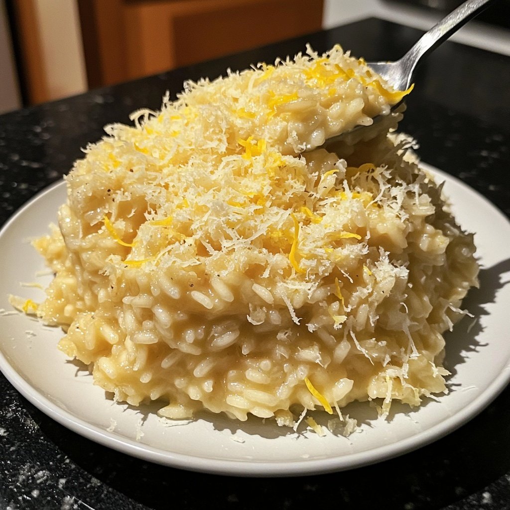 Risotto mit Zitrone und Parmesan