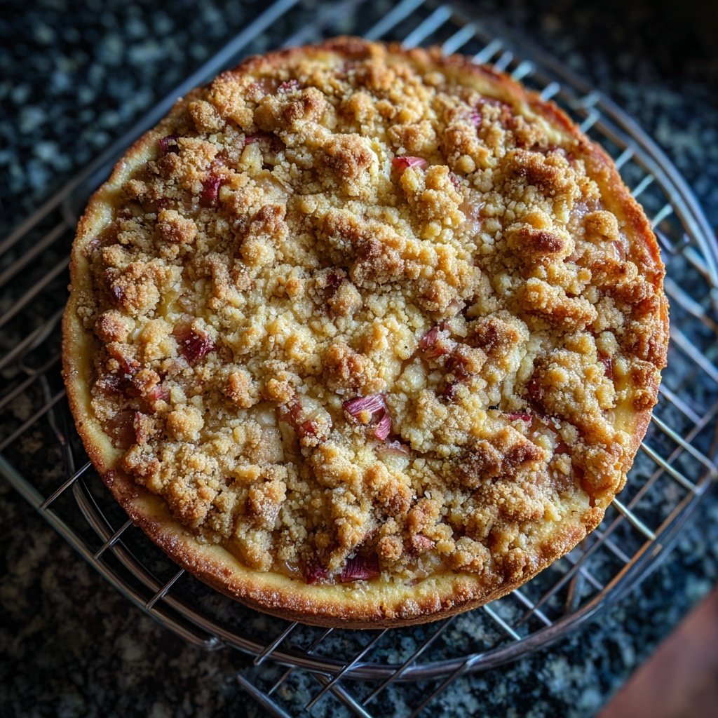 Streuselkuchen Mit Rhabarber