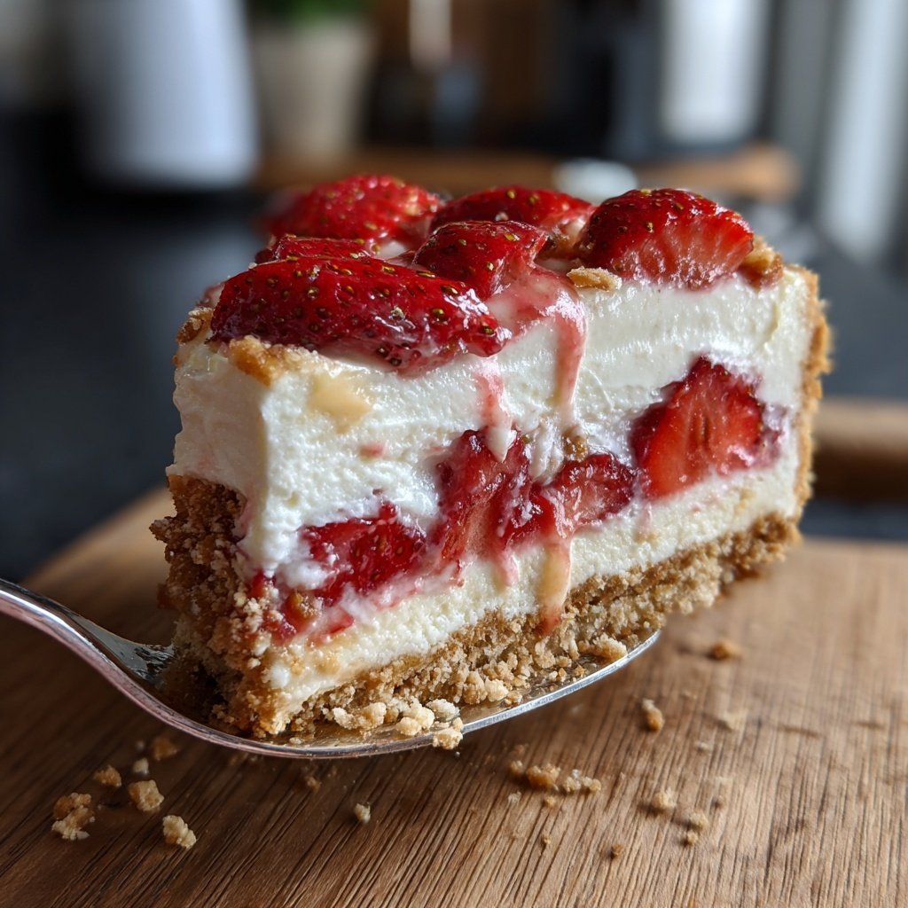 Erdbeer Quark Torte Mit Biskuitboden